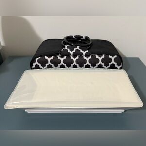 Fit & Fresh | Fruit / Veggie Serving Party Tray with Portable Carry Case